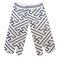 お祭り！和柄足袋ソックス！スニーカー丈！龍と富士　グレー